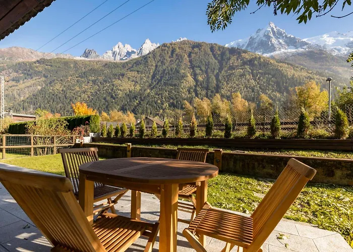 Nid Du Pic - Cozy Alpine Retreat With Private Garden In 公寓 霞慕尼