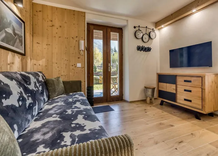 Nid Du Pic - Cozy Alpine Retreat With Private Garden In 霞慕尼